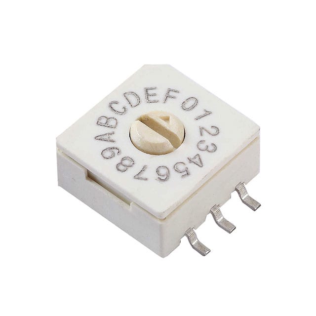 221AMA16R CTS Electrocomponents                                                                    SWITCH ROTARY DIP HEX 100MA 50V