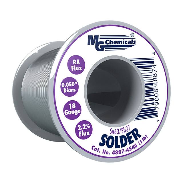 4887-454G MG Chemicals                                                                    SOLDER RA 63/37 1 LB