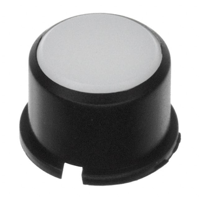 1F096 MEC Switches                                                                    CAP TACT RND BLK/FROSTD WHT LENS