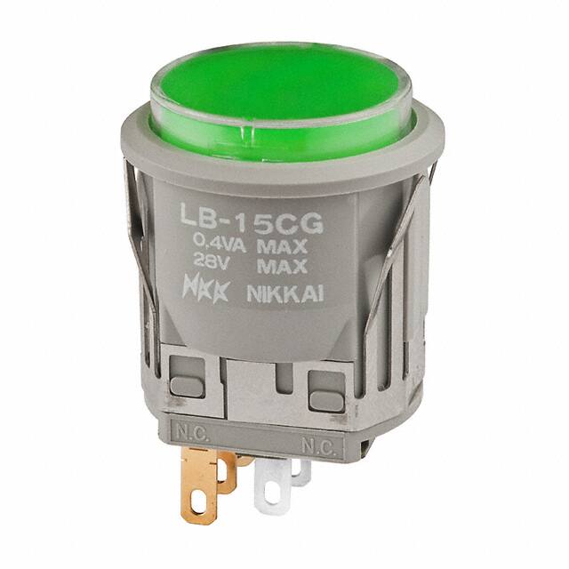 LB15CGG01-5F-JF NKK Switches                                                                    SWITCH PUSH SPDT 0.4VA 28V