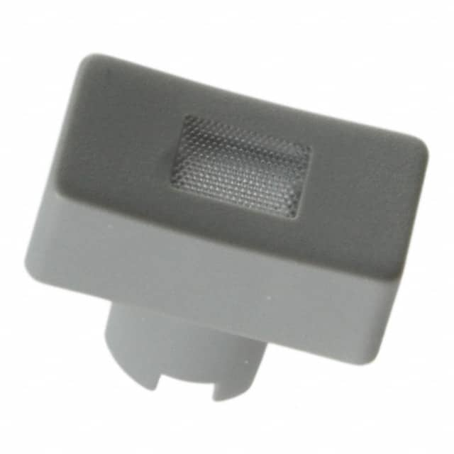 1QS031 MEC Switches                                                                    CAP TACTILE RECT GRAY/TRANS LENS