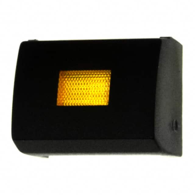 1H094 MEC Switches                                                                    CAP TACTILE RECT BLK/YELLOW LENS