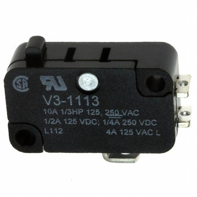 V3-1113 Honeywell Sensing and Productivity Solutions                                                                    SWITCH SNAP ACTION SPDT 10A 125V