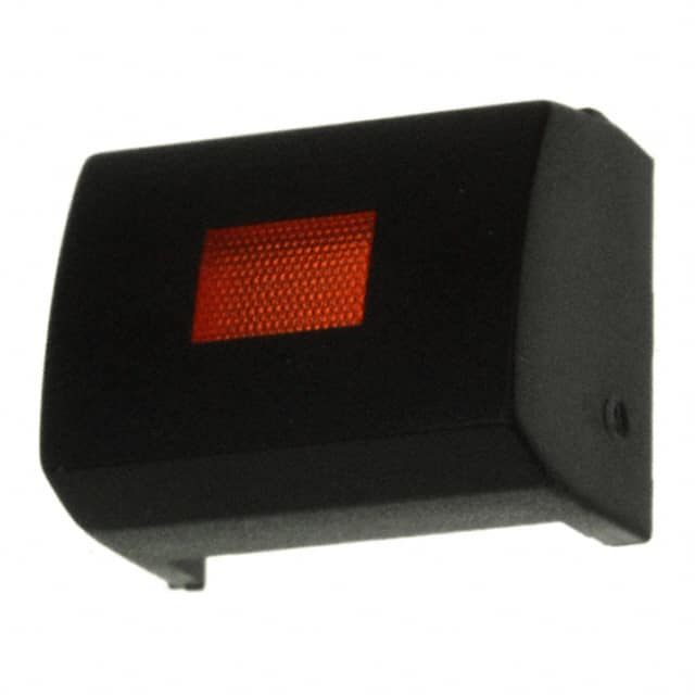 1H098 MEC Switches                                                                    CAP TACTILE RECT BLK/RED LENS