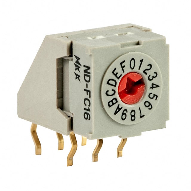 NDFC16H NKK Switches                                                                    SW ROTARY DIP HEX COMP 100MA 5V