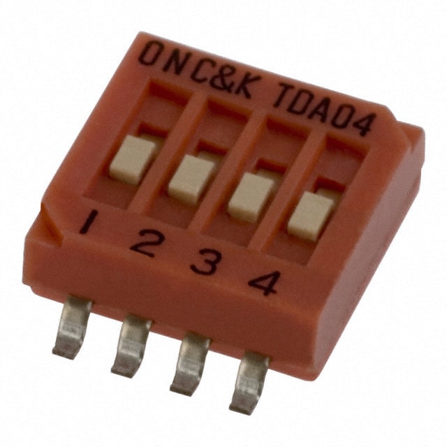 TDA04H0SK1R C&K                                                                    SWITCH SLIDE DIP SPST 25MA 24V