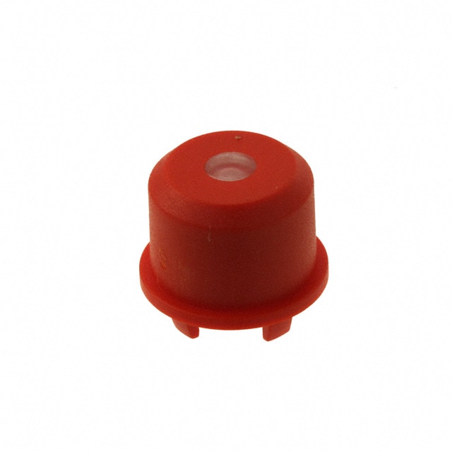 1ES081 MEC Switches                                                                    CAP TACTILE ROUND RED/TRANS LENS