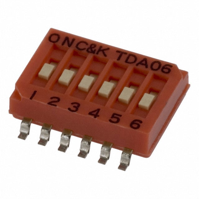 TDA06H0SK1R C&K                                                                    SWITCH SLIDE DIP SPST 25MA 24V