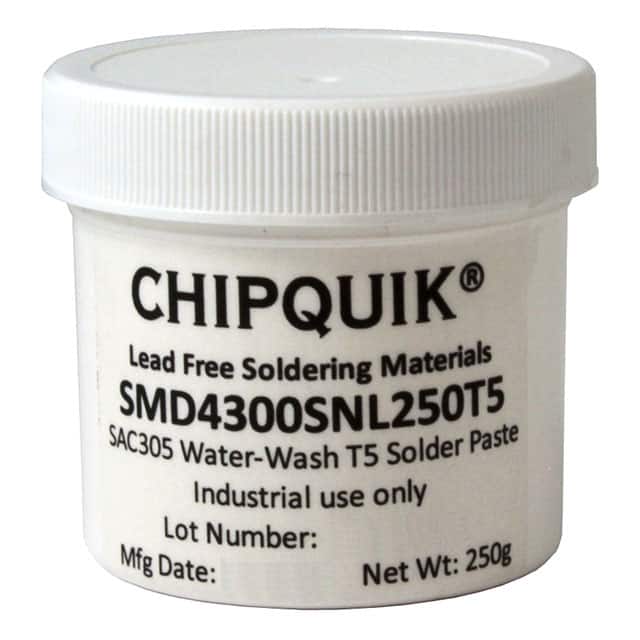 SMD4300SNL250T5 Chip Quik Inc.                                                                    SOLDER PASTE SAC305 250G T5