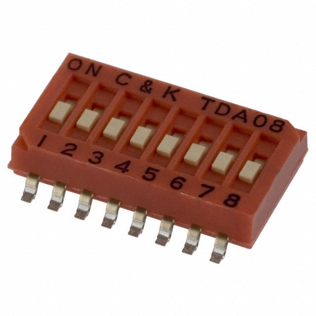 TDA08H0SK1R C&K                                                                    SWITCH SLIDE DIP SPST 25MA 24V