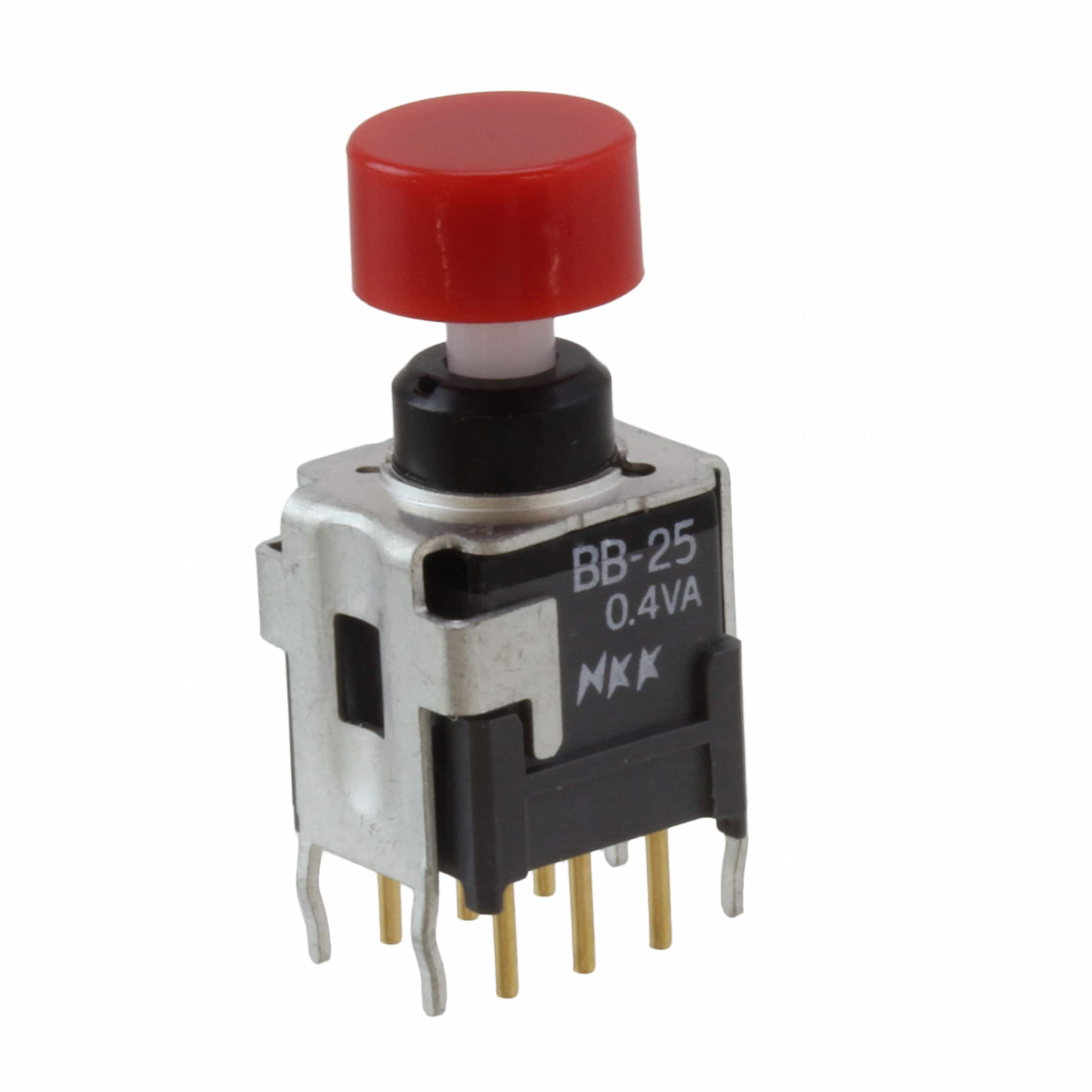 BB25AB-HC NKK Switches                                                                    SWITCH PUSH DPDT 0.4VA 28V