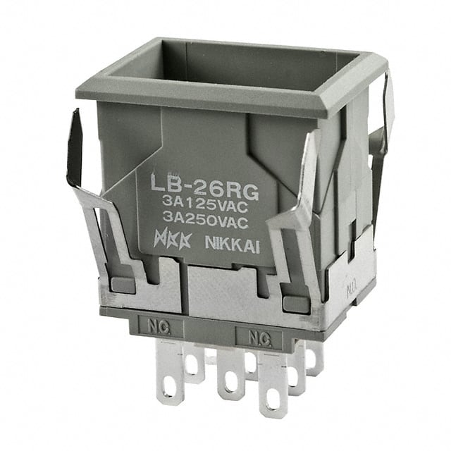 LB26RGW01 NKK Switches                                                                    SWITCH PUSHBUTTON DPDT 3A 125V