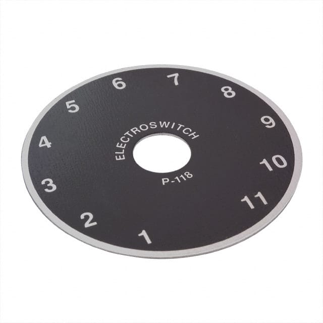 P118 Electroswitch                                                                    DIAL PLATE 1-11 DIGIT 1.87