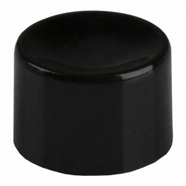 752702000 C&K                                                                    CAP PUSHBUTTON ROUND BLACK