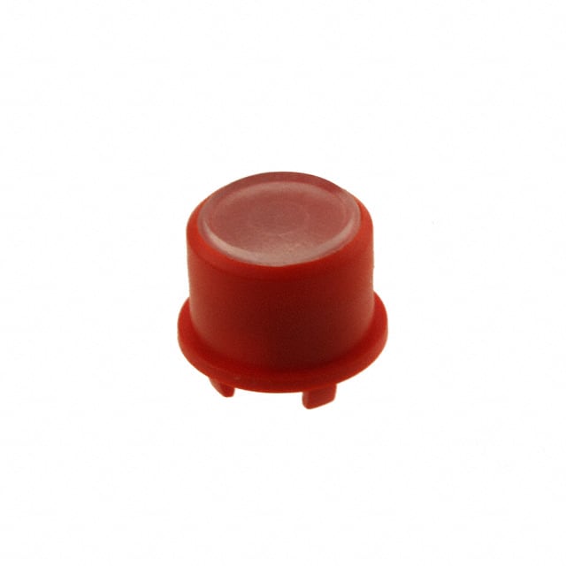 1FS081 MEC Switches                                                                    CAP TACTILE ROUND RED/TRANS LENS