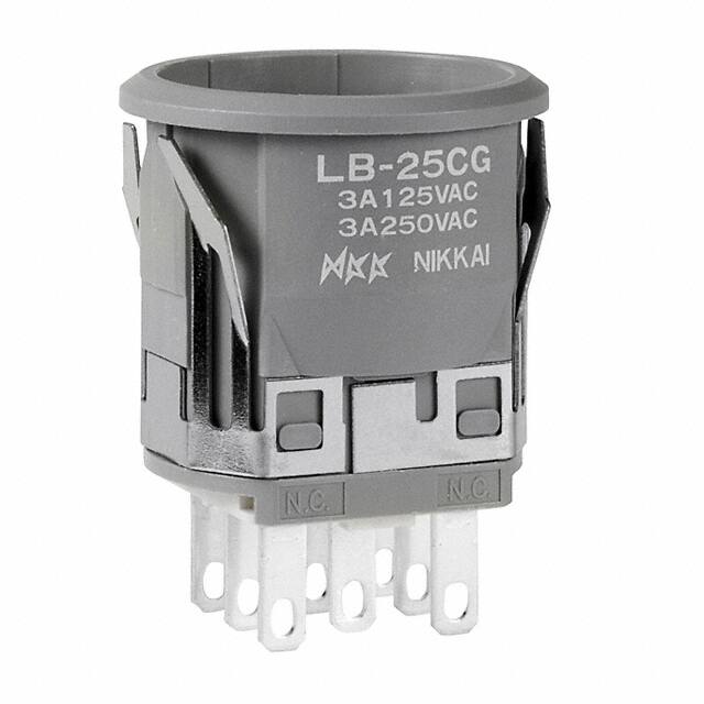 LB25CGW01/UC NKK Switches                                                                    SWITCH PUSHBUTTON DPDT 3A 125V