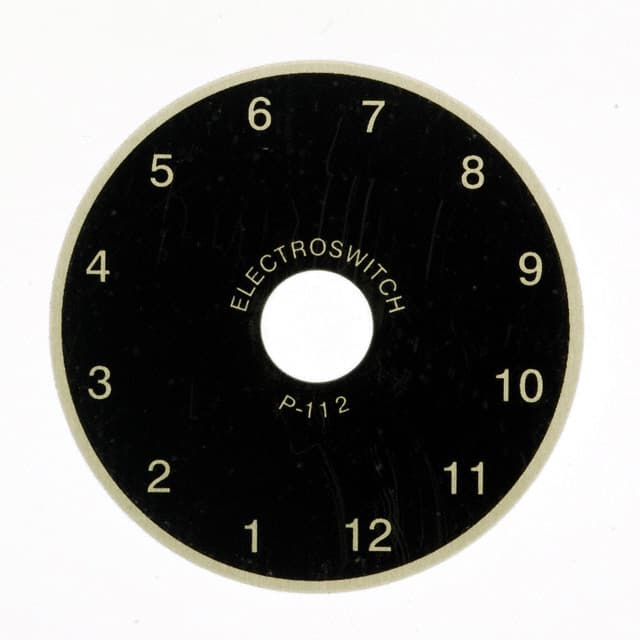 P112 Electroswitch                                                                    DIAL PLATE 1-12 DIGIT 1.87