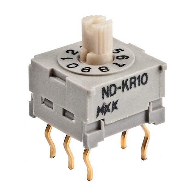 NDKR10P NKK Switches                                                                    SWITCH ROTARY DIP BCD 100MA 5V