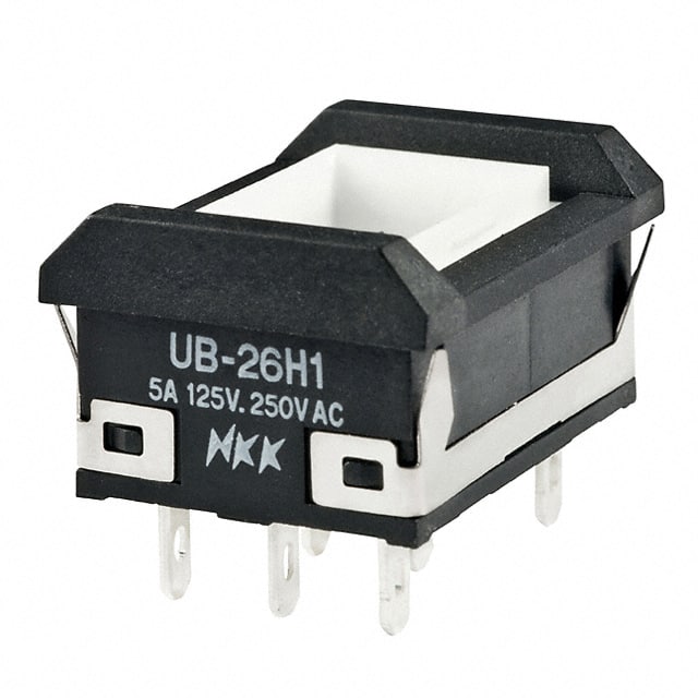 UB26NBKG015F NKK Switches                                                                    SWITCH PUSH DPDT 0.4VA 28V