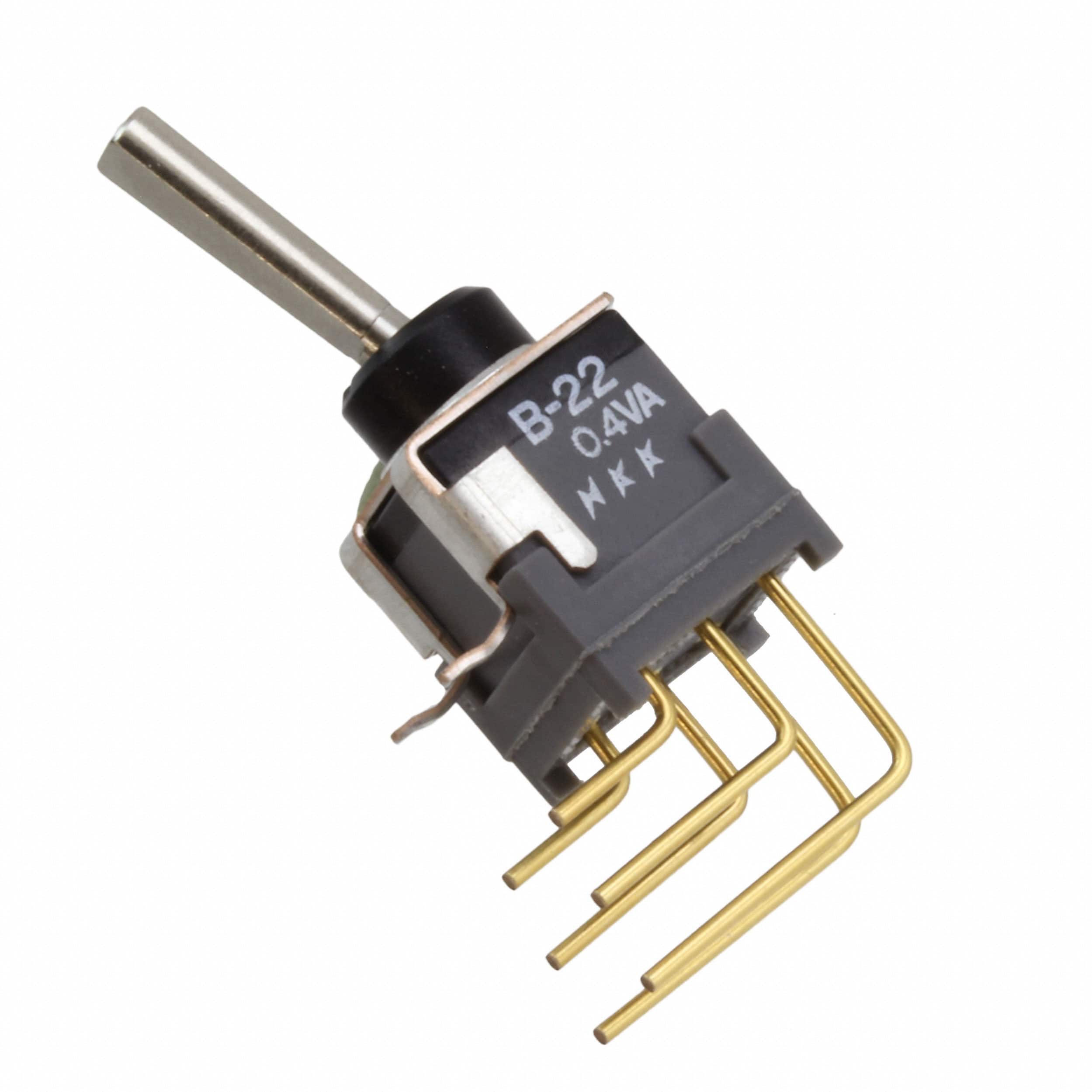 B22EV NKK Switches                                                                    SWITCH TOGGLE DPDT 0.4VA 28V