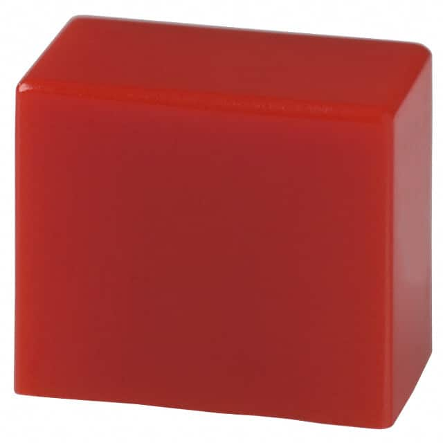 TADRED E-Switch                                                                    CAP PUSHBUTTON RECTANGULAR RED