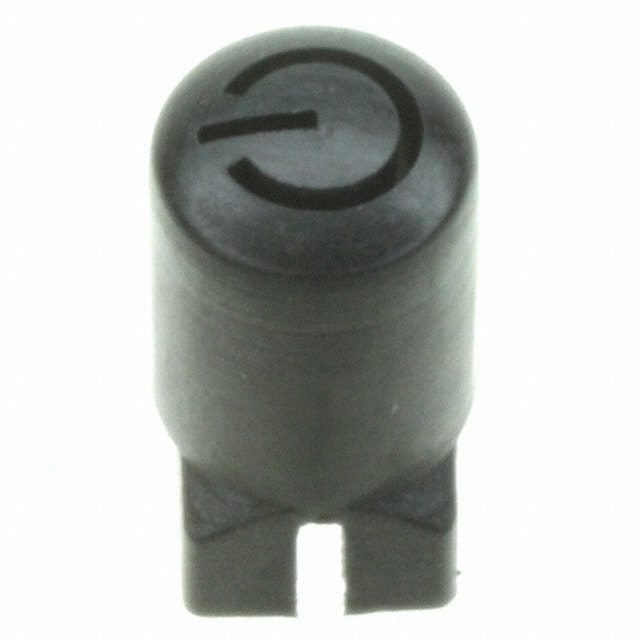 957C00000 C&K                                                                    CAP PUSHBUTTON ROUND BLACK