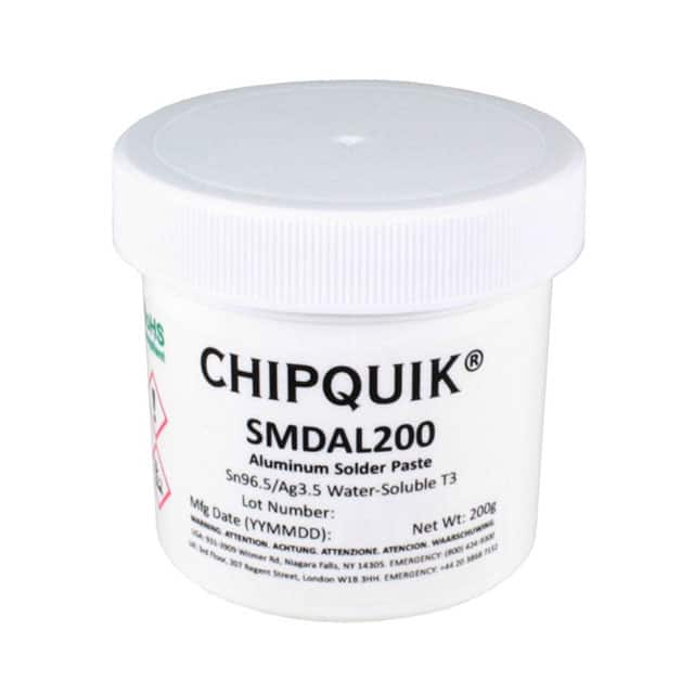 SMDAL200 Chip Quik Inc.                                                                    ALUMINUM SOLDER PASTE WATER-SOLU