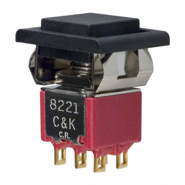 8221J81ZGE22 C&K                                                                    SWITCH PUSHBUTTON DPDT 1A 120V