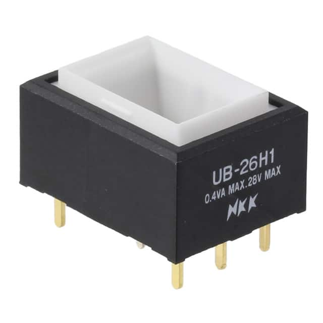 UB26RKG035D-JB NKK Switches                                                                    SWITCH PUSH DPDT 0.4VA 28V