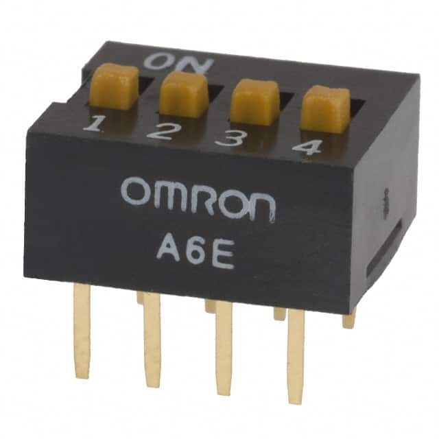 A6E-4104-N Omron Electronics Inc-EMC Div                                                                    SWITCH SLIDE DIP SPST 25MA 24V