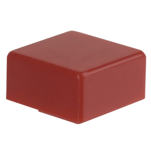 6JRED E-Switch                                                                    CAP PUSHBUTTON SQUARE RED
