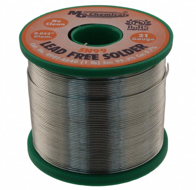 4901-454G MG Chemicals                                                                    SOLDER LF SN99 21GAUGE 1LBS