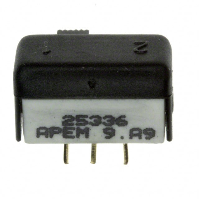 25336NLD APEM Inc.                                                                    SWITCH SLIDE SPDT 100MA 30V