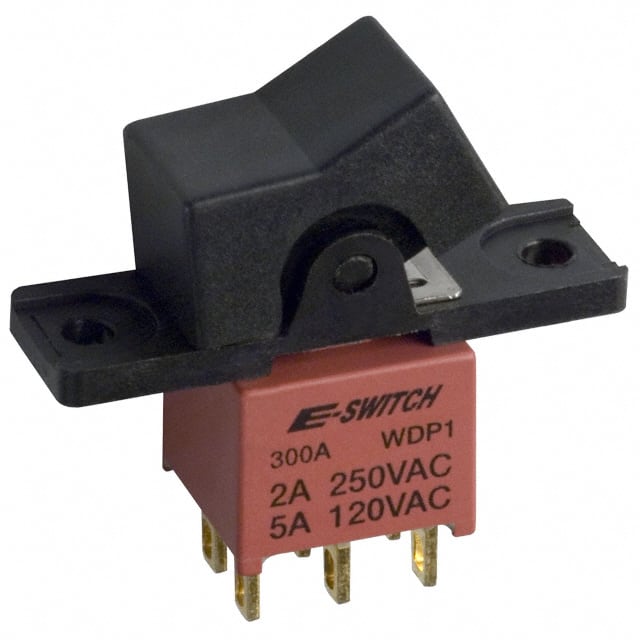 300AWDP1R1BLKM1QE E-Switch                                                                    SWITCH ROCKER DPDT 5A 120V