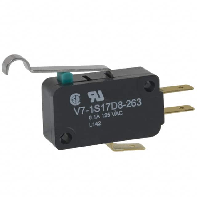 V7-1S17D8-263 Honeywell Sensing and Productivity Solutions                                                                    SWITCH SNAP ACT SPDT 100MA 125V