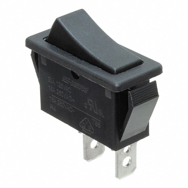 R4ABLKBLKEF0 E-Switch                                                                    SWITCH ROCKER SPST 20A 125V