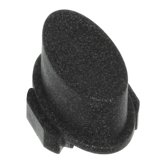 1WP57 MEC Switches                                                                    CAP TACTILE OVAL DARK GRAY