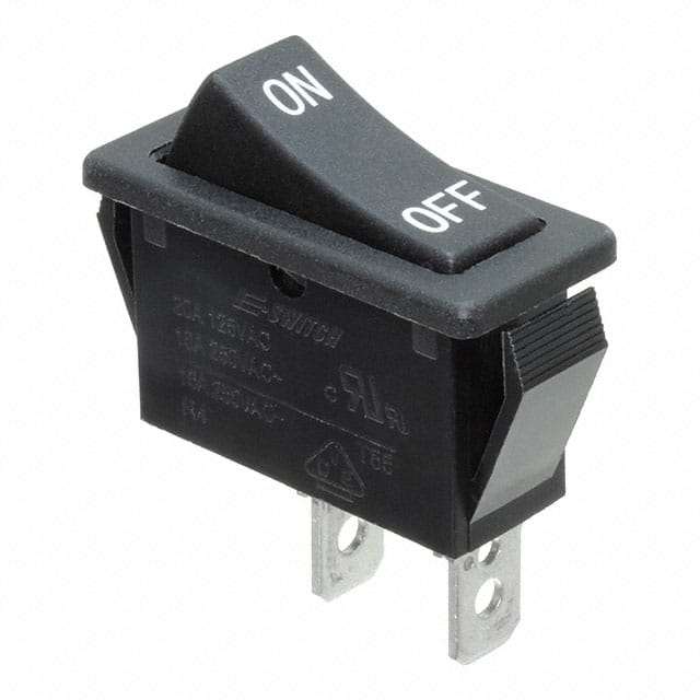 R4ABLKBLKIF0 E-Switch                                                                    SWITCH ROCKER SPST 20A 125V