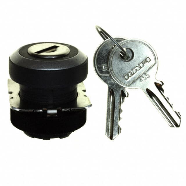 1.30245.3220000 RAFI USA                                                                    KEYLOCK SW RND LATCH 1X90 FRM V