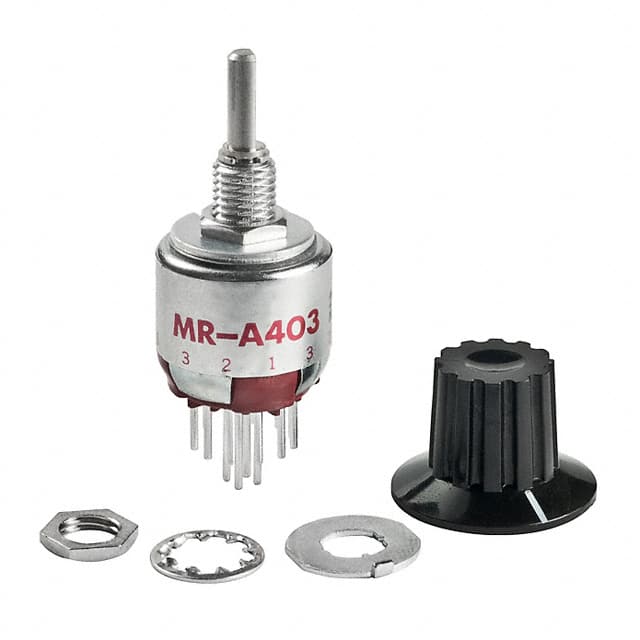 MRA403-A NKK Switches                                                                    SWITCH ROTARY 2-3POS 250MA 125V