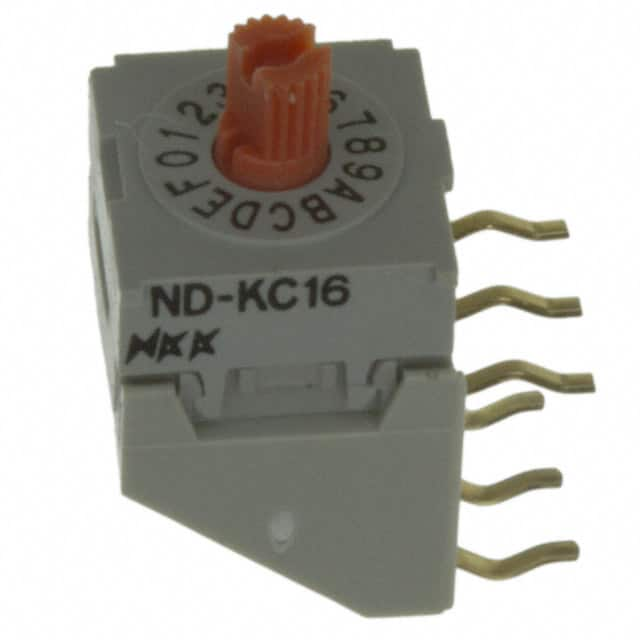 NDKC16H NKK Switches                                                                    SW ROTARY DIP HEX COMP 100MA 5V