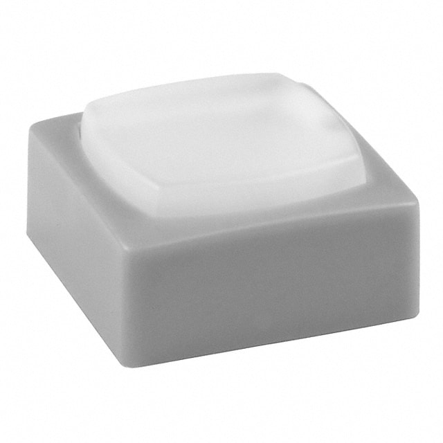 AT4076BH NKK Switches                                                                    CAP TACTILE SQUARE WHITE/GRAY