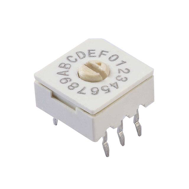 221ADA16 CTS Electrocomponents                                                                    SWITCH ROTARY DIP HEX 100MA 50V