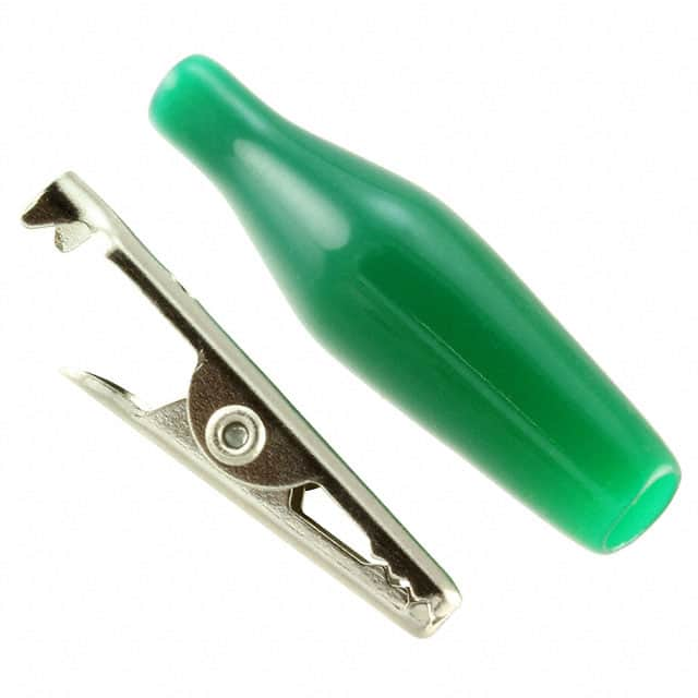 5036 Keystone Electronics                                                                    ALLIGATOR CLIP INSULATED GREEN