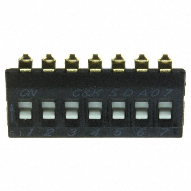 SDA07H0SBD C&K                                                                    SWITCH SLIDE DIP SPST 25MA 24V