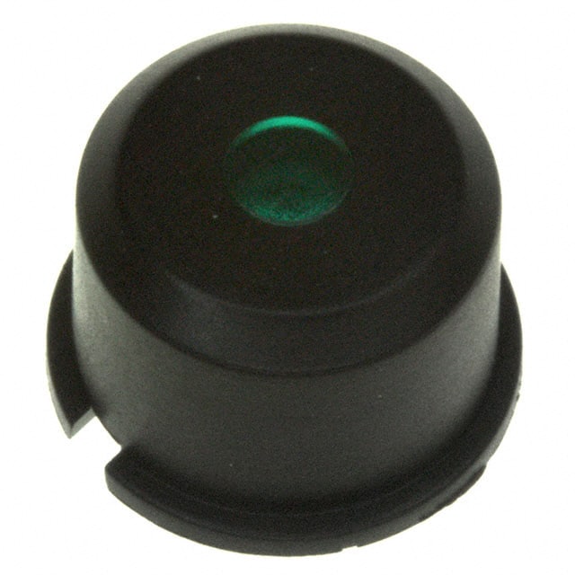 1E092 MEC Switches                                                                    CAP TACTILE ROUND BLK/GRN LENS