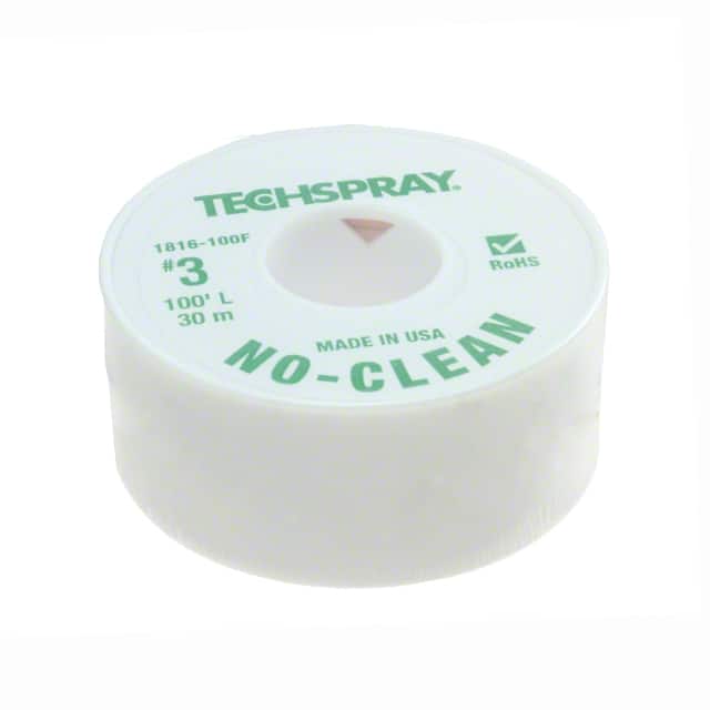 1816-100F Techspray                                                                    NO-CLEAN GREEN #3 BRAID