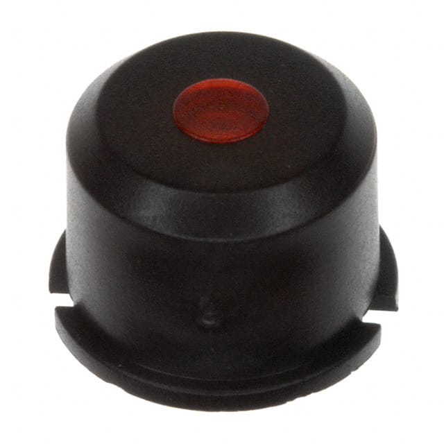 1E098 MEC Switches                                                                    CAP TACTILE ROUND BLK/RED LENS