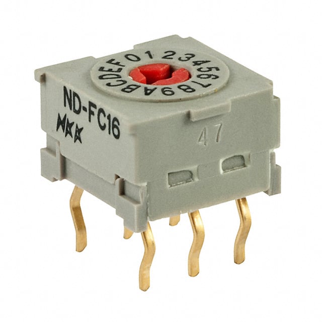 NDFC16P NKK Switches                                                                    SW ROTARY DIP HEX COMP 100MA 5V