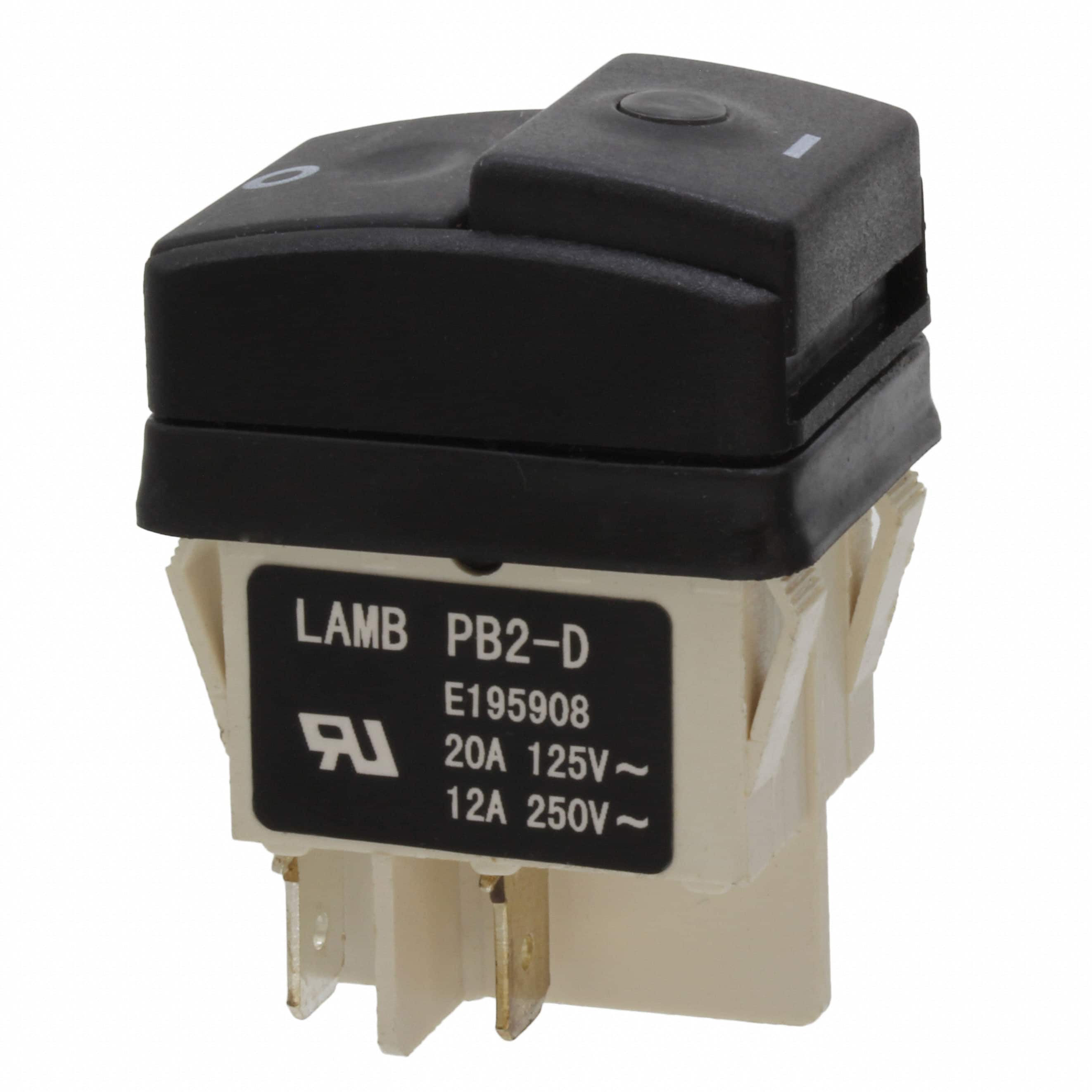 PB242D212R-207T E-Switch                                                                    SWITCH PUSHBUTTON DPST 20A 125V